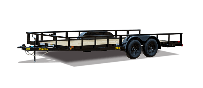 Big Tex Tandem Axle Tube Top Utility Trailer