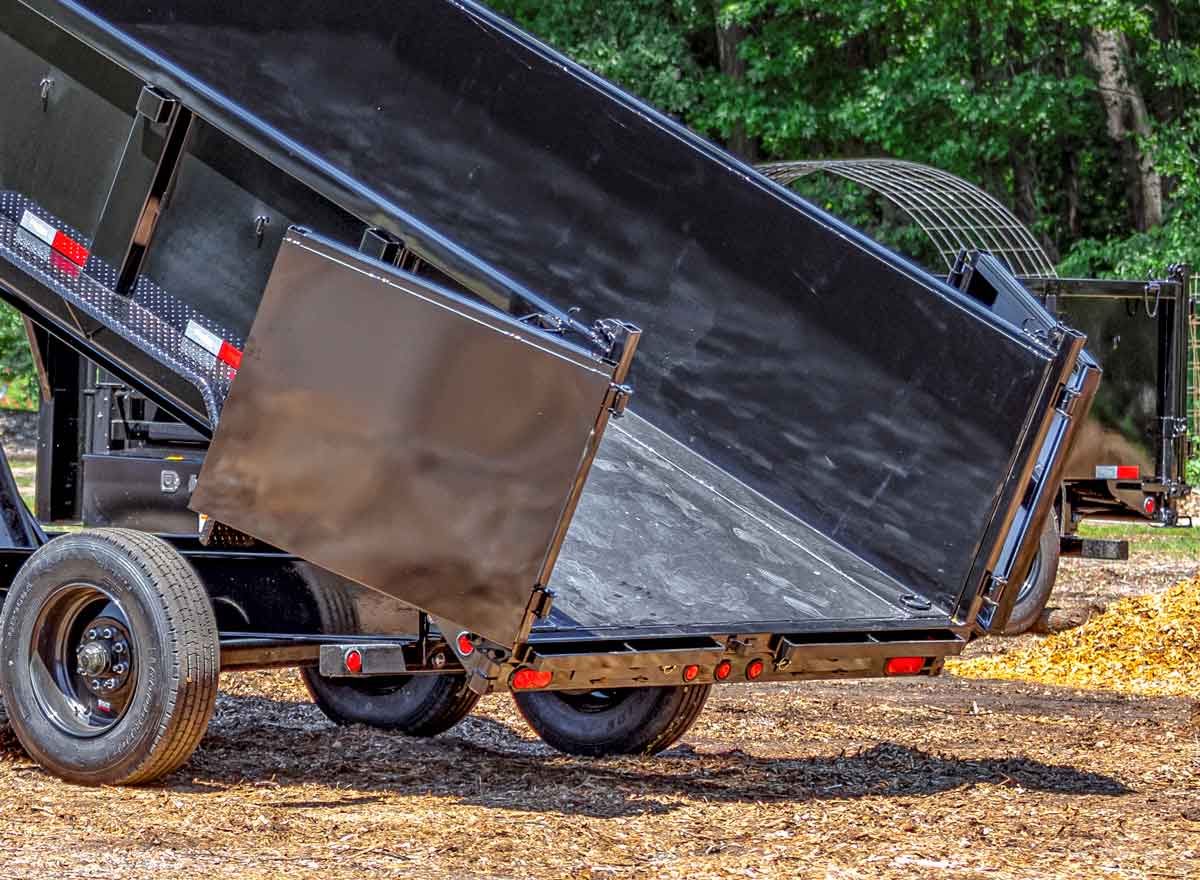 Multi-Function Rear Combo Gate on Dump Trailer