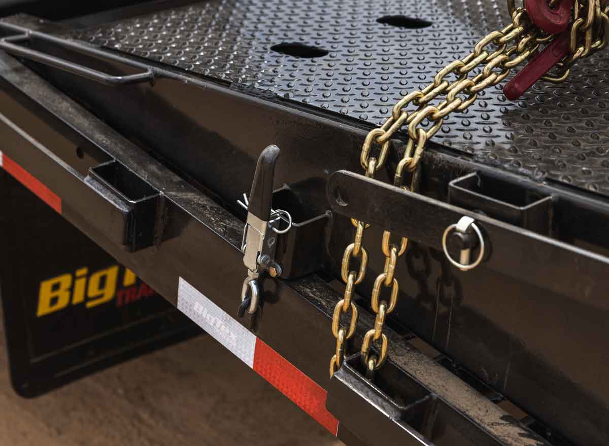 Pipe Spooks, Rub Rail and Stake Pockets on Trailer