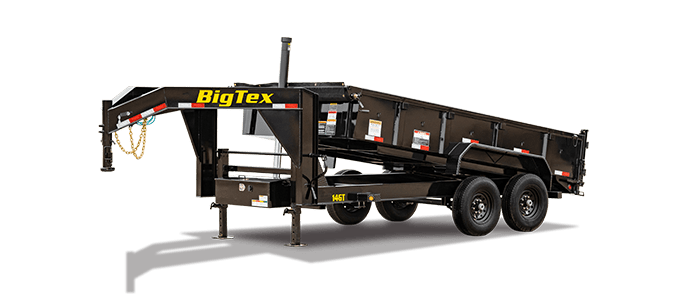 Big Tex Heavy Duty Telescopic Gooseneck Dump Trailer