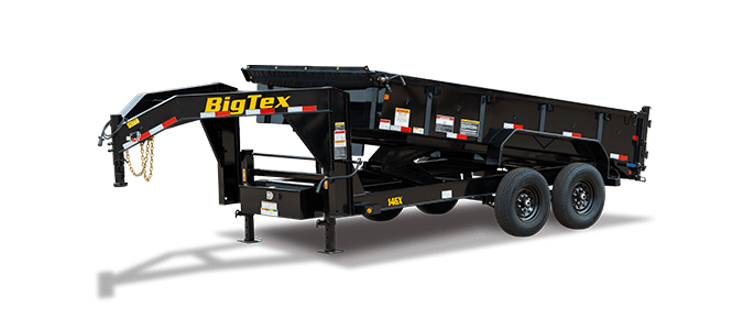 Big Tex Heavy Duty Tandem Axle Gooseneck Dump Trailer