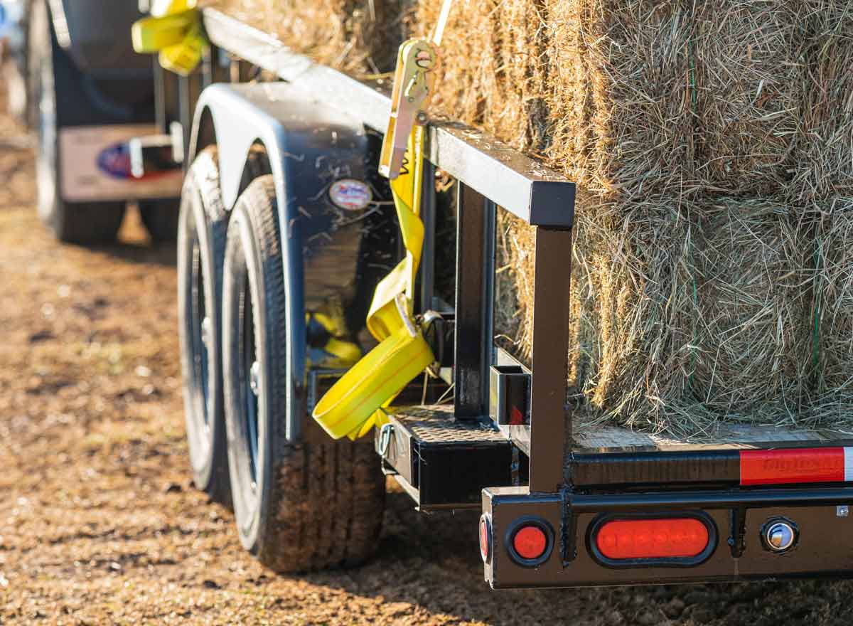 Pipe Top Rail on Trailer