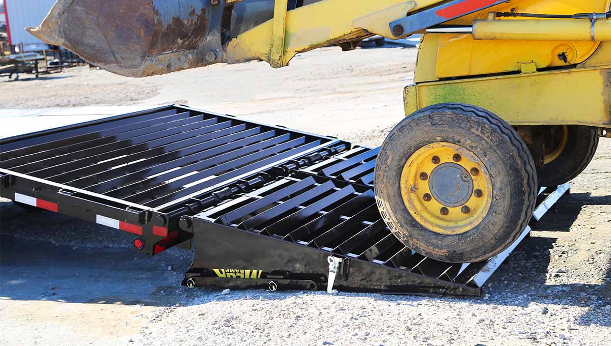 25GN Flatbed Gooseneck Trailer Ramp