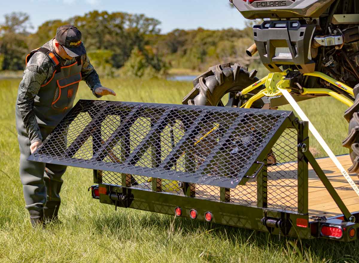 Bi-Fold Ramp Gate on Trailer