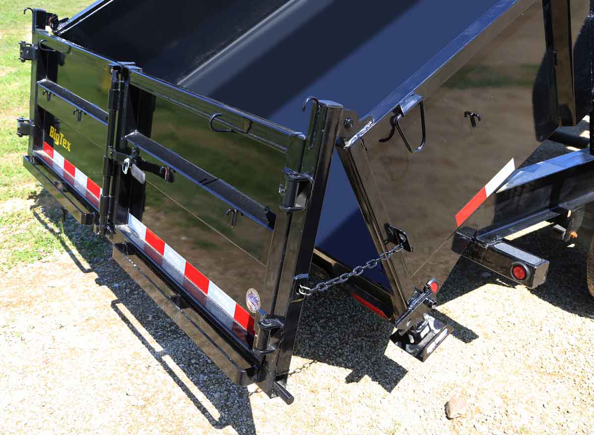 Adaptable Dumping and Loading Gate on Trailer