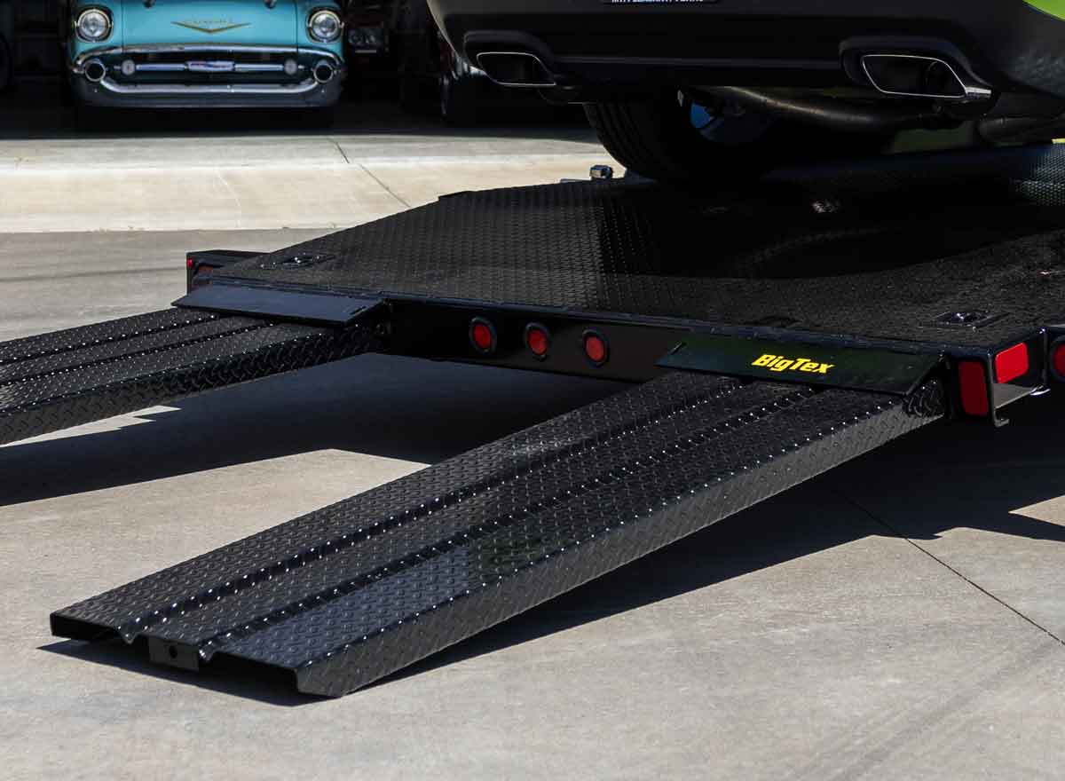 Diamond Plate Ramps on Big Tex Trailer