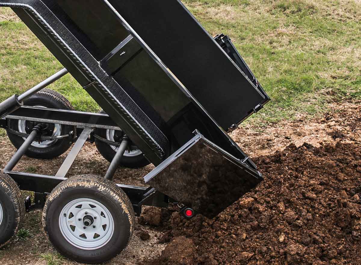 Double Rear Doors on Dump Trailer