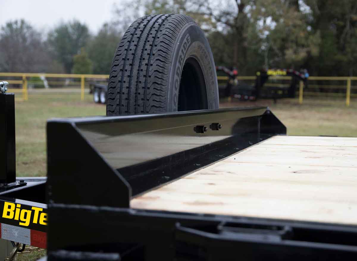 Front Stop Rail on Trailer