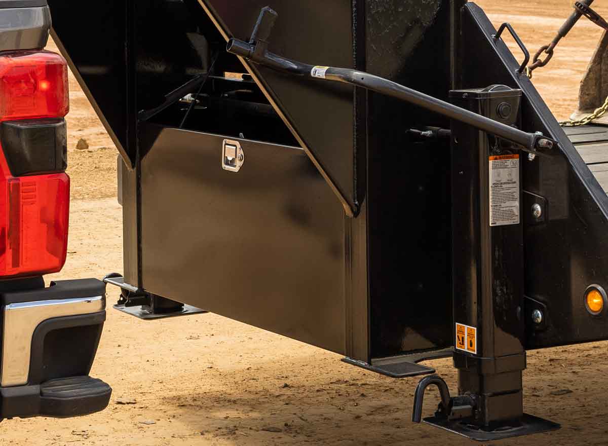 Lockable Front Toolbox on Trailer