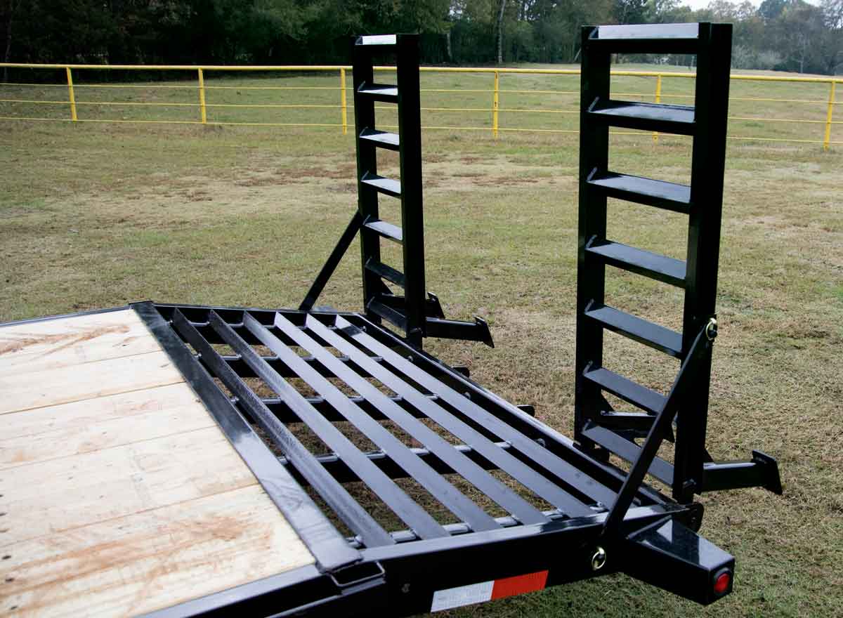 Stand up Ramp on Trailer