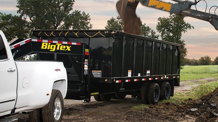 Big Tex Trailer on White Truck