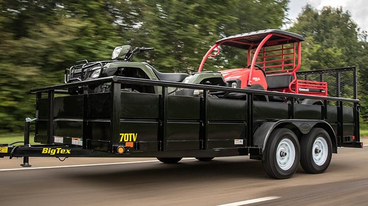 Big Tex Vanguard Trailer Carrying 4-Wheeler & UTV